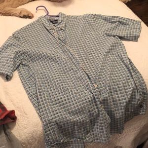 Men’s Plaid Short Sleeve Button Down. Chaps